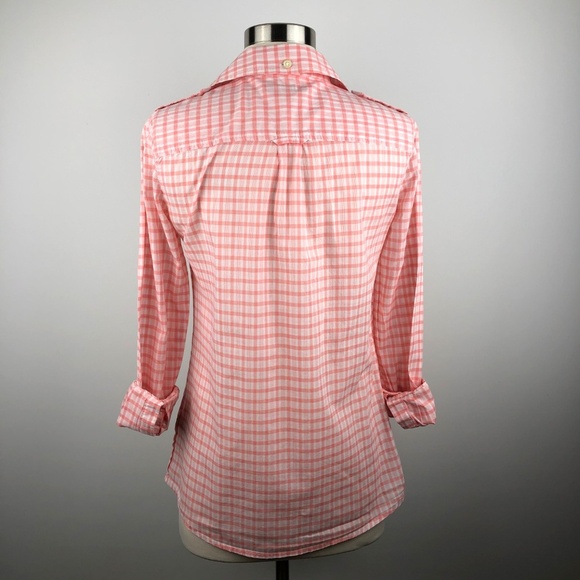 Banana Republic Plaid Button Down Shirt XS - Picture 3 of 8